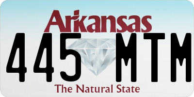 AR license plate 445MTM
