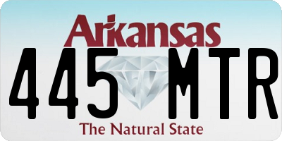 AR license plate 445MTR