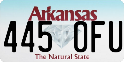 AR license plate 445OFU