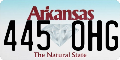 AR license plate 445OHG