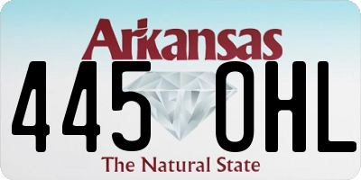 AR license plate 445OHL