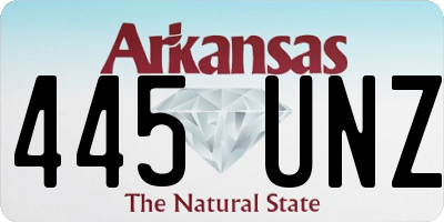 AR license plate 445UNZ
