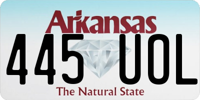 AR license plate 445UOL