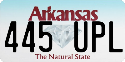 AR license plate 445UPL