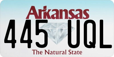 AR license plate 445UQL