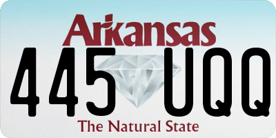 AR license plate 445UQQ
