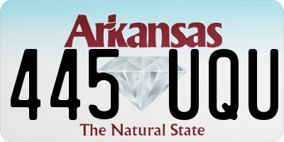 AR license plate 445UQU