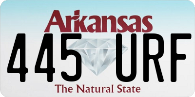 AR license plate 445URF