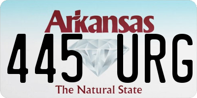 AR license plate 445URG