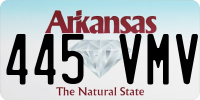AR license plate 445VMV