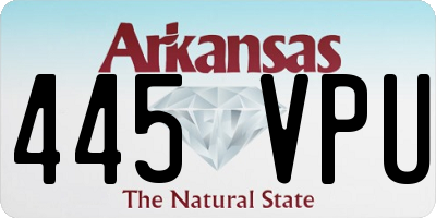 AR license plate 445VPU