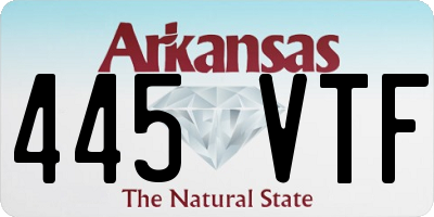AR license plate 445VTF