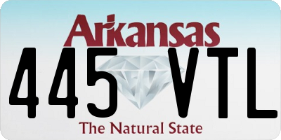 AR license plate 445VTL