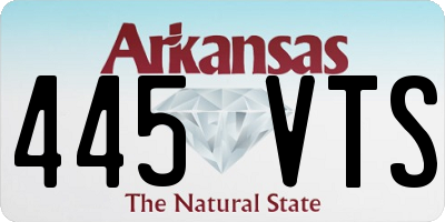 AR license plate 445VTS