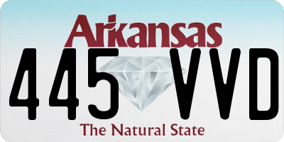 AR license plate 445VVD