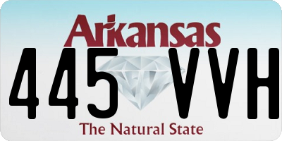 AR license plate 445VVH