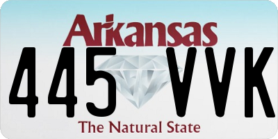 AR license plate 445VVK
