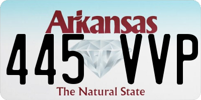 AR license plate 445VVP