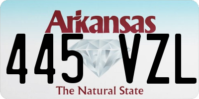 AR license plate 445VZL