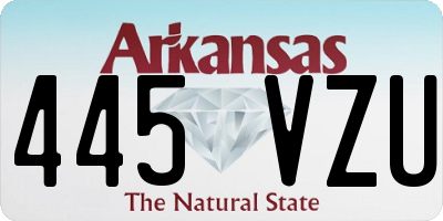 AR license plate 445VZU