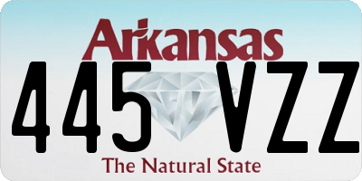 AR license plate 445VZZ