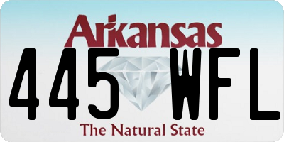 AR license plate 445WFL
