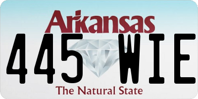 AR license plate 445WIE