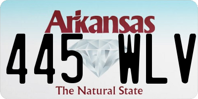 AR license plate 445WLV