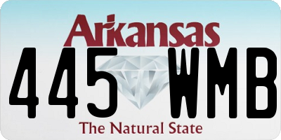 AR license plate 445WMB