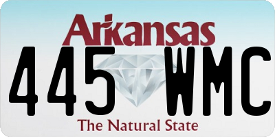 AR license plate 445WMC