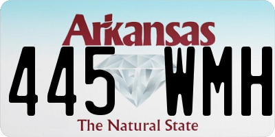 AR license plate 445WMH