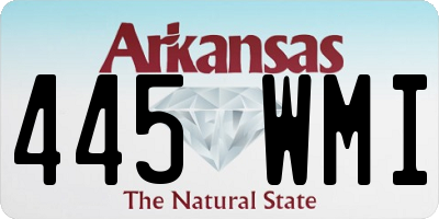 AR license plate 445WMI