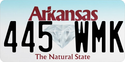 AR license plate 445WMK