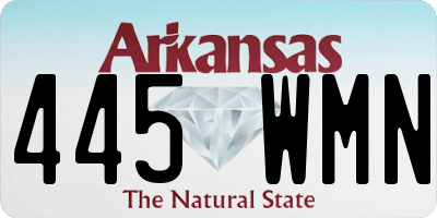 AR license plate 445WMN