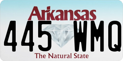 AR license plate 445WMQ
