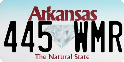 AR license plate 445WMR