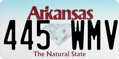 AR license plate 445WMV