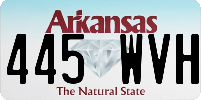 AR license plate 445WVH