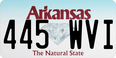 AR license plate 445WVI