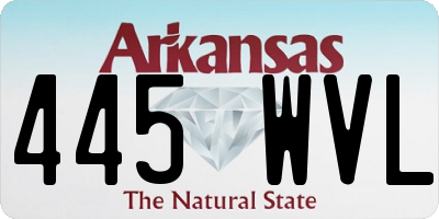 AR license plate 445WVL