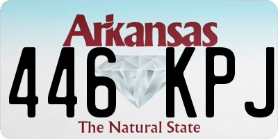 AR license plate 446KPJ