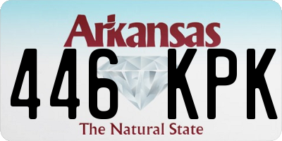 AR license plate 446KPK