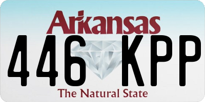 AR license plate 446KPP