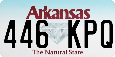 AR license plate 446KPQ