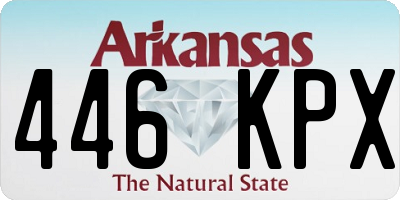 AR license plate 446KPX