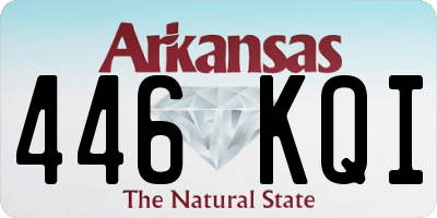 AR license plate 446KQI
