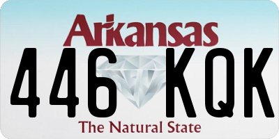 AR license plate 446KQK