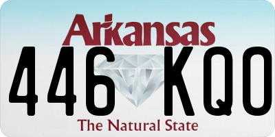 AR license plate 446KQO