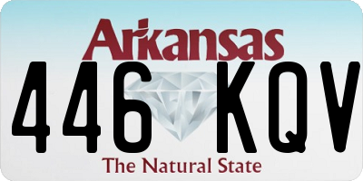 AR license plate 446KQV