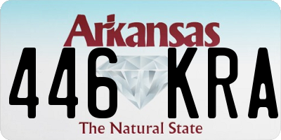 AR license plate 446KRA